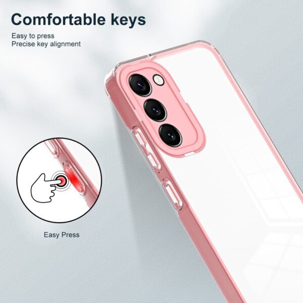 Case para Samsung S23 TRANSPARENTE/ROSA 3 EN 1 COMPLETA PROTECCIÓN - Imagen 6