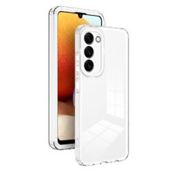 Case para Samsung S23 TRANSPARENTE/BLANCO 3 EN 1 COMPLETA PROTECCIÓN