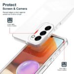 Case para Samsung S23 TRANSPARENTE/BLANCO 3 EN 1 COMPLETA PROTECCIÓN - Imagen 2