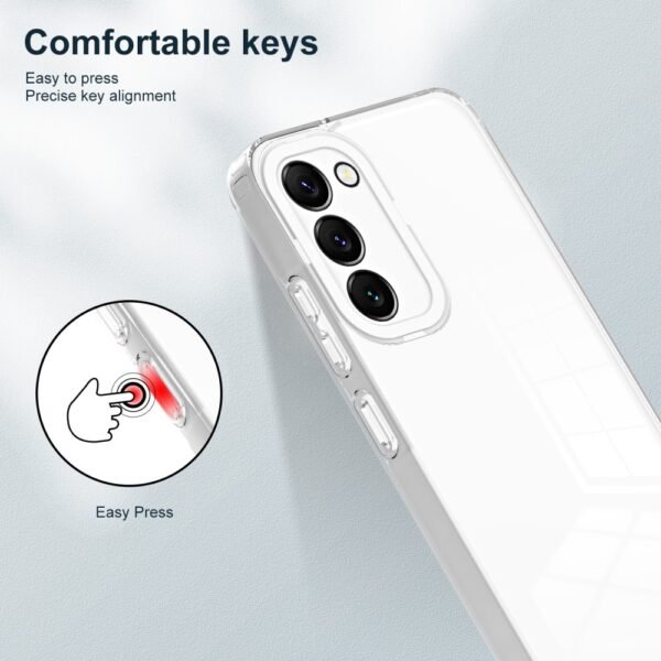 Case para Samsung S23 TRANSPARENTE/BLANCO 3 EN 1 COMPLETA PROTECCIÓN - Imagen 6