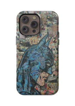Case para iPhone con Batman en fondo de Comics