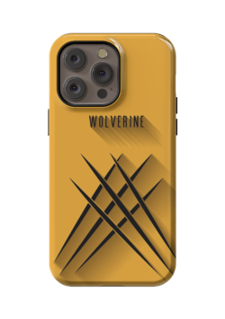 Case para iPhone Wolverine con fondo Amarillo
