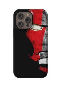 Case para iPhone con Mascara de Ironman en Fondo Negro