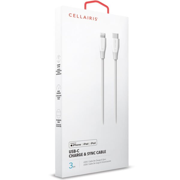 Cable de Carga 1MT Lightning  para iPhone a Tipo C - Imagen 4