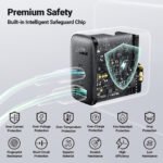 ACEFAST CARGADOR NEGRO ENTRADA USB C + USB A DOBLE PUERTO 32W - Imagen 5