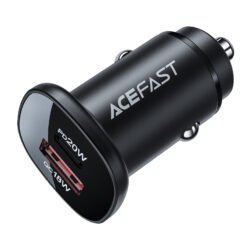 ACEFAST CARGADOR MINI PARA CARRO USB C + USB A DOBLE PUERTO 38W