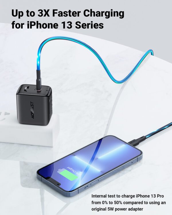 ACEFAST CARGADOR NEGRO USB C 20W - Imagen 4