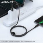 ACEFAST CABLE DE CARGADOR NEGRO PARA ANDROID 60W - Imagen 4