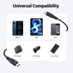 ACEFAST CABLE DE CARGADOR NEGRO PARA IPHONE 30W - Imagen 5