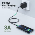 ACEFAST CABLE DE CARGADOR NEGRO PARA IPHONE 30W - Imagen 4