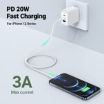 ACEFAST CABLE DE CARGADOR BLANCO PARA IPHONE 30W - Imagen 6