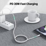 ACEFAST CABLE DE CARGADOR BLANCO PARA IPHONE 30W - Imagen 8