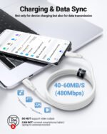 ACEFAST CABLE DE CARGADOR BLANCO PARA ANDROID 60W - Imagen 4