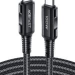 ACEFAST CABLE DE CARGADOR NEGRO PARA ANDROID TIPO C 100W
