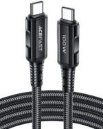 ACEFAST CABLE DE CARGADOR NEGRO PARA ANDROID TIPO C 100W