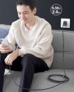 ACEFAST CABLE DE CARGADOR NEGRO PARA ANDROID TIPO C 100W - Imagen 7