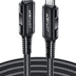 ACEFAST CABLE DE CARGADOR NEGRO PARA ANDROID TIPO C 30W