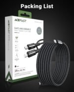 ACEFAST CABLE DE CARGADOR NEGRO PARA ANDROID TIPO C 30W - Imagen 6