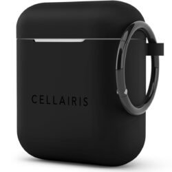 Case para AirPod 1/ 2 de Silicone Negro Medianoche