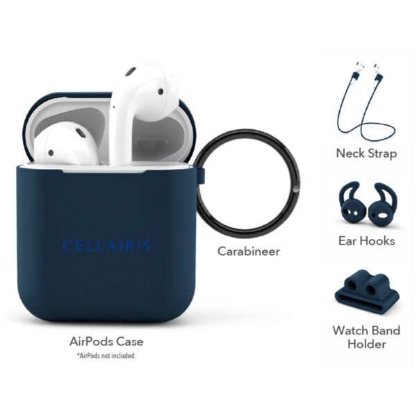 Case para Airpods 1/2 de Silicone Navy Blue - Imagen 2