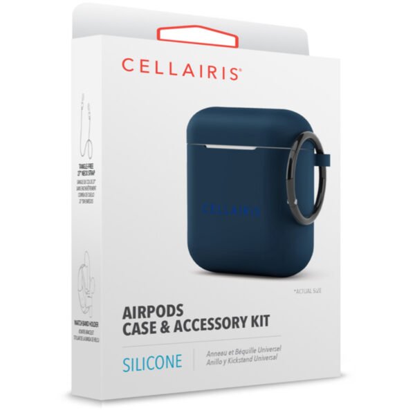 Case para Airpods 1/2 de Silicone Navy Blue - Imagen 3