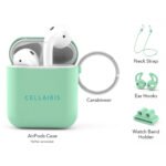 Case para Airpods 1/2 de Silicone Tono Menta - Imagen 2