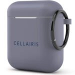 Case para Airpods 1/2 de Silicone Tono Azul Grisaceo