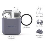 Case para Airpods 1/2 de Silicone Tono Azul Grisaceo - Imagen 2