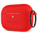 Case para Airpods Pro de Silicone Tono Rojo Lava
