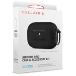 Case para Airpods Pro de Silicone Tono Negro Medianoche - Imagen 3