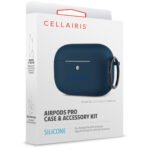 Case para Airpods Pro de Silicone Tono Navy Blue - Imagen 3