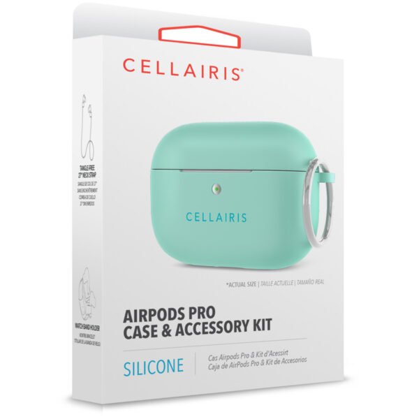 842932169512_3 Case para Airpods Pro de Silicone Tono Menta - Imagen 3