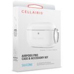 Case para Airpods Pro de Silicone Tono Blanco - Imagen 3