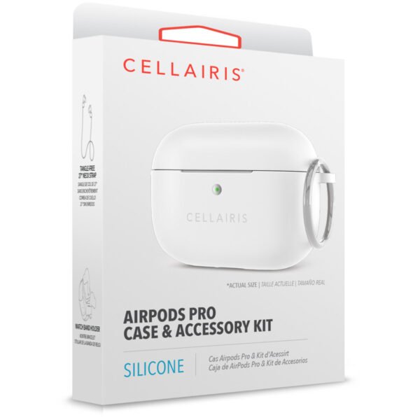 842932169543_3 Case para Airpods Pro de Silicone Tono Blanco - Imagen 3
