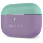 Case para Airpods Pro de Silicone Tono Azul/Purpura