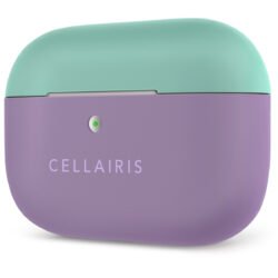 Case para Airpods Pro de Silicone Tono Azul/Purpura
