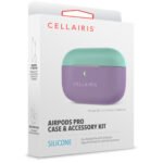 Case para Airpods Pro de Silicone Tono Azul/Purpura - Imagen 3