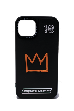Case para iPhone 14 Negro Matte Silicone con Detalles