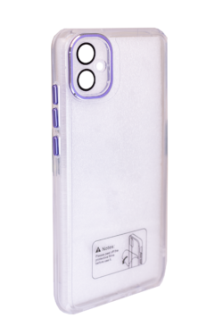 Case para Samsung A04E Lila/Transparente