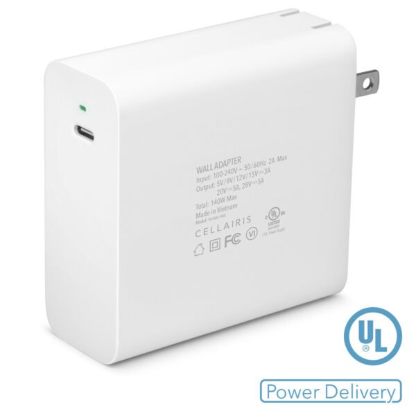 Cargador blanco Cellairis para MacBook y portátil USB-Tipo C de 140 W - Imagen 2