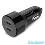 Cargador de Vehículo Cellairis - Doble USB-C + USB-C 40W color Negro - Imagen 3