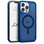 Case Cellairis La Hornet Matte - para iPhone 14 Pro Max/ 13 Pro Max- color Azul con anillo azul- MagSafe