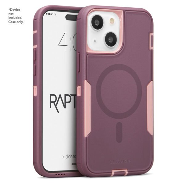 Case Cellairis "Rapture Rugged" para Iphone 15- color "Rose/ Mulberry" con MagSafe - Imagen 3