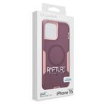 Case Cellairis "Rapture Rugged" para Iphone 15- color "Rose/ Mulberry" con MagSafe - Imagen 6