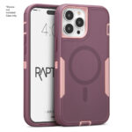 Case Cellairis "Rapture Rugged" para Iphone 15 Pro- color "Rose/ Mulberry" con MagSafe - Imagen 3