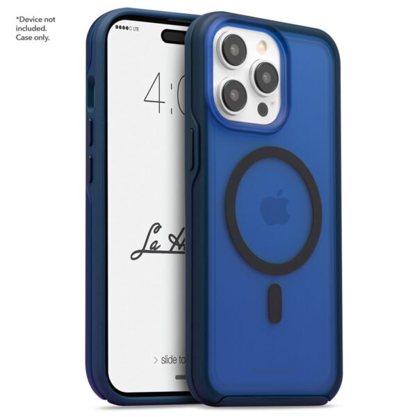 Case "La Hornet Matte" para IPhone 15 Pro en color "Navy Blue" con MagSafe - Imagen 2
