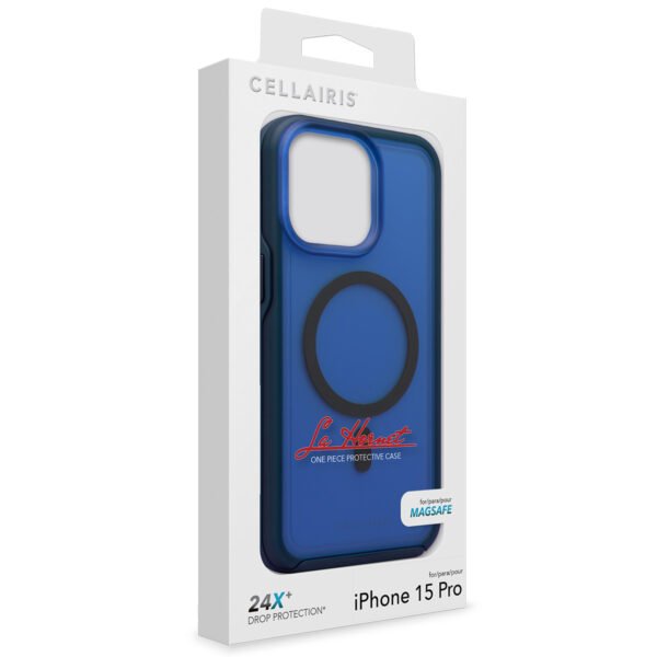 Case "La Hornet Matte" para IPhone 15 Pro en color "Navy Blue" con MagSafe - Imagen 6