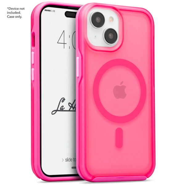 Case "La Hornet Matte" para IPhone 15/ 14 en color "Hot Pink" con MagSafe - Imagen 2