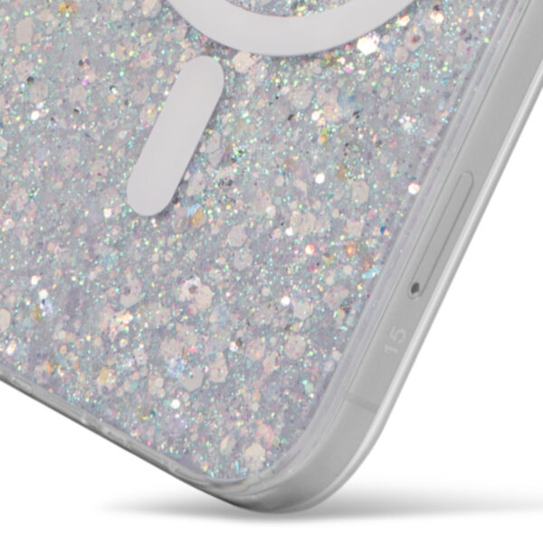 Showcase "Slim Glam" para IPhone 15 Pro en color "Silver" con MagSafe - Imagen 4