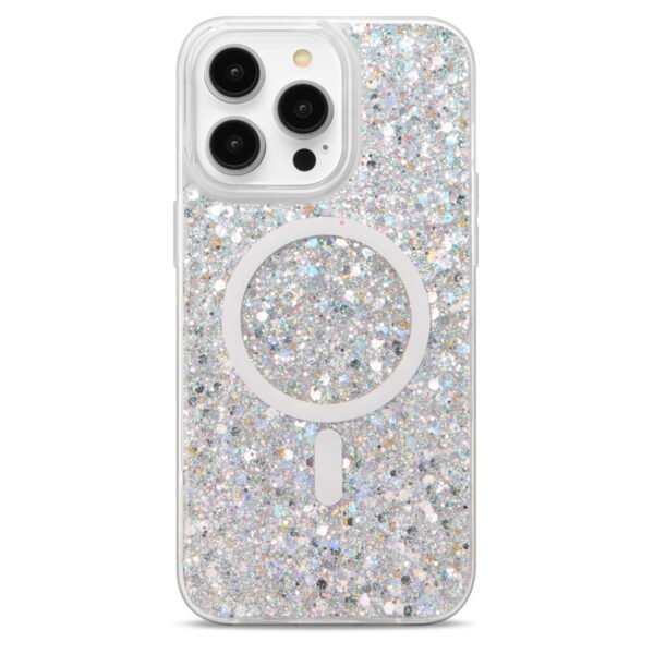 28 Showcase "Slim Glam" para IPhone 15 Pro en color "Silver" con MagSafe - Imagen 1